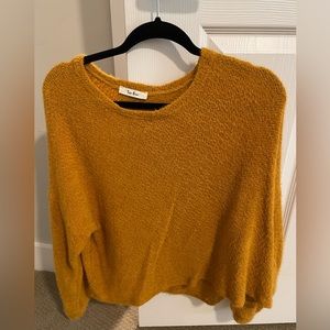 Mustard Cropped Sweater